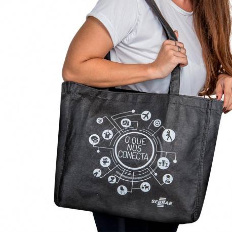 Ecobag com Fundo e Lateral - TNT