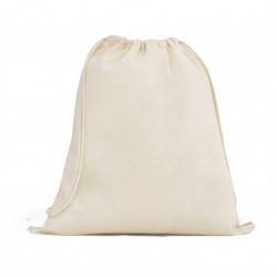 Mochila Saco de Sarja Ecológica (Algodão Crú)